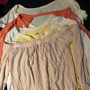 5 Tops Hollister American Eagle Old Navy S XS